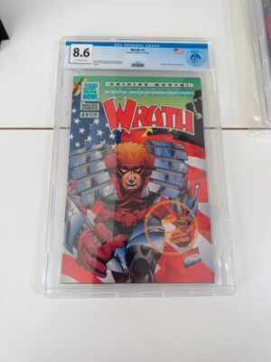 Wrath 1 - 8.6 EGC original grade - Malibu comics